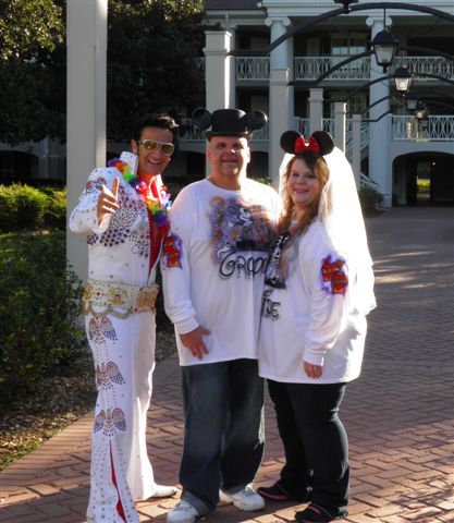 Disney World Wedding - Elvis wedding